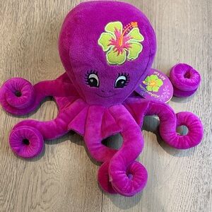 Aloha Purple Plush Octopus Toy